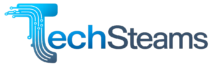 The image shows site logo that is TechSteams.